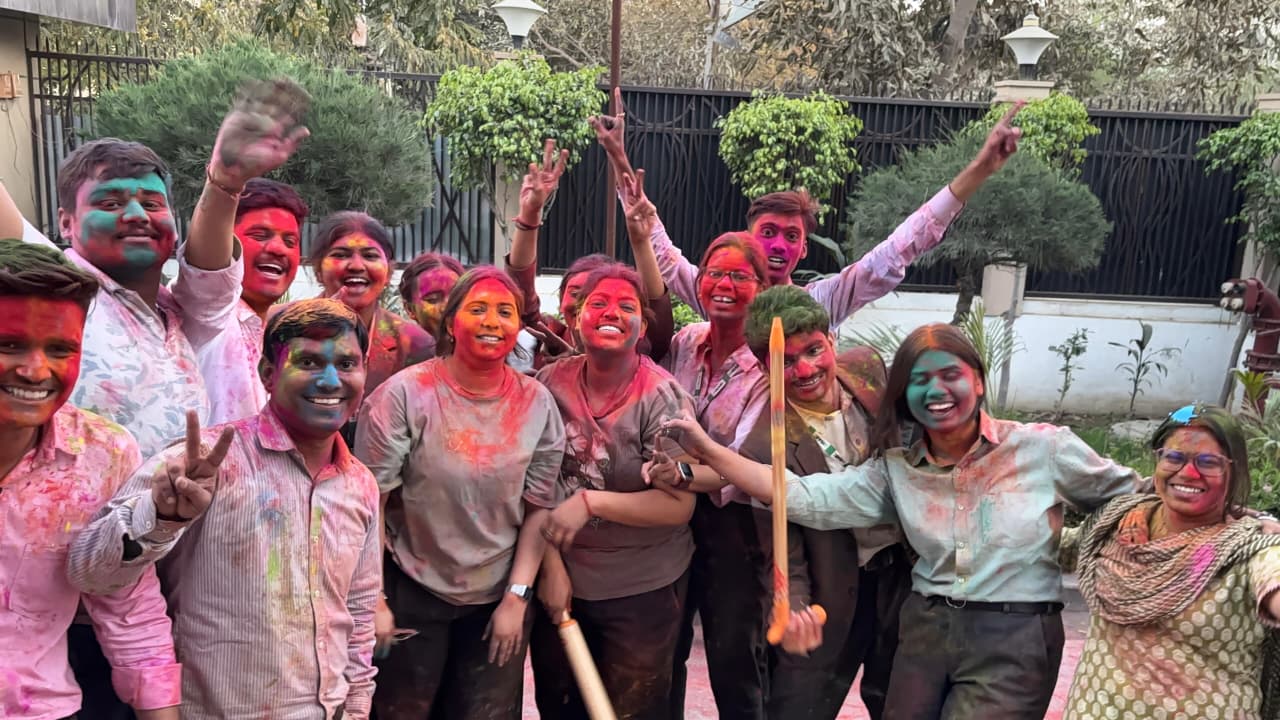 Colors of Joy: Holi Celebrated with Enthusiasm at ISAB Campus